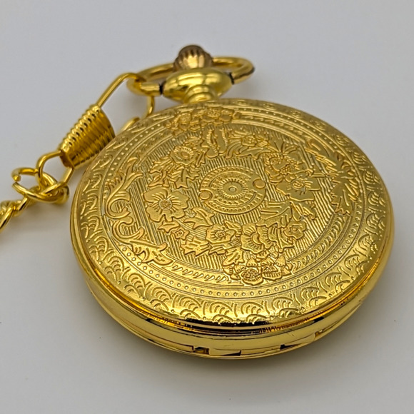 Pocket Watch for Son GIFT Love Birthday Wedding Boy New Classic Gold Tone - Picture 4 of 6